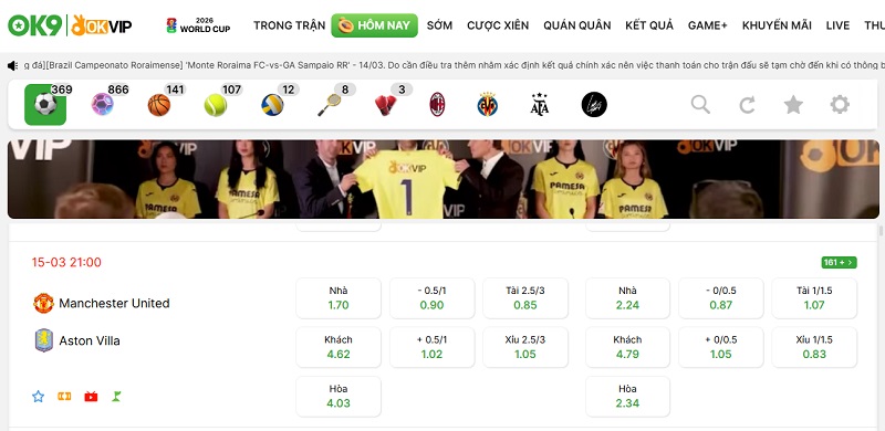 OK9 - Nền Tảng Soi Kèo MU Uy Tín Hàng Đầu Việt Nam